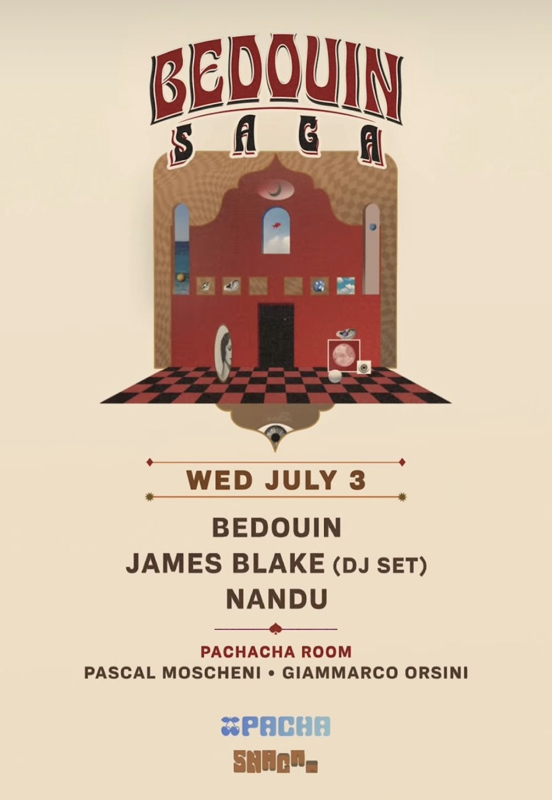 Bedouin Saga with James Blake and Nandu - Pacha - 03/07/2024 on ReLive