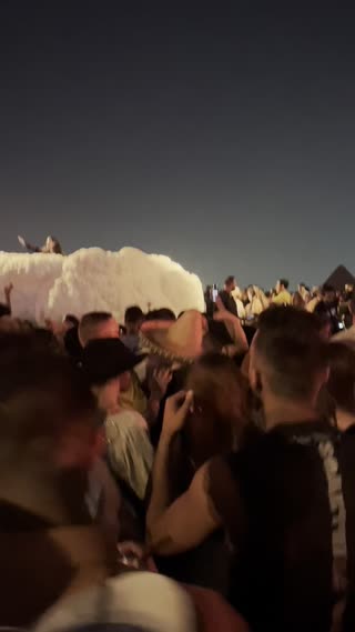 Video from Keinemusik @ Giza Pyramids, Egypt - Curated by @grouptherapy_eg on April 19, 2024