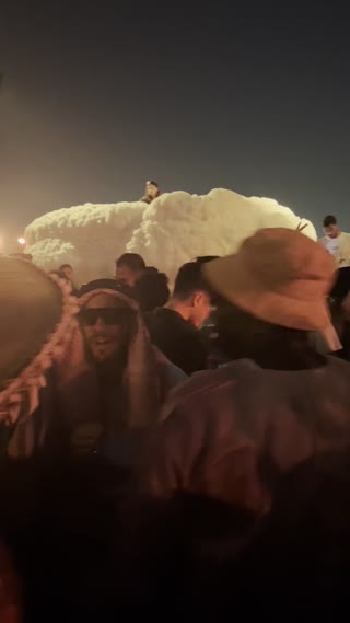 Video from Keinemusik @ Giza Pyramids, Egypt - Curated by @grouptherapy_eg on April 19, 2024